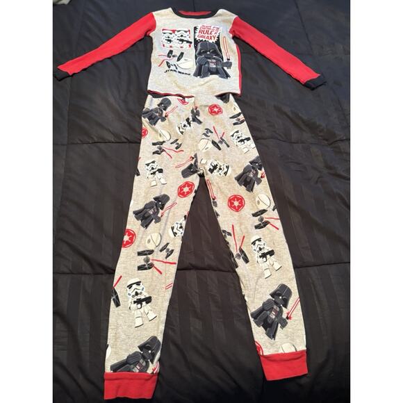 Star Wars Pajamas Set size 8 Kids 2 pc Shirt Pants - Picture 1 of 6
